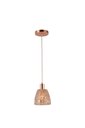 Ver imagem 1 de Pendente Moema Vidro Cobre Rose Gold Retro Moderno Luminária Balcão E27
