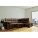 Ver imagem 4 de Sofá de Canto 2,84 x 2,0 m Gralha Azul Bragança, Retrátil e Reclinável, Direito