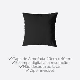 Kit 3 Capa de Almofada 40cm X 40cm Decorativas Estampadas Digital Sala Sofá Quarto Geo Vermelho - 3