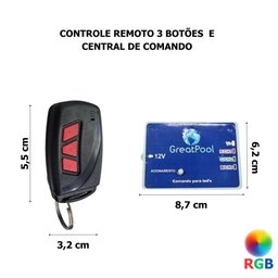 Kit Central Comando Great Pool 10a Controle Remoto Abs - 5