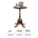 Ver imagem 3 de Mesa de Apoio Alta 3003 Hannover Linz Móveis - Imbuia Glazer