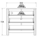 Ver imagem 6 de Comoda para Quarto 3 Gavetas 76 Cm Dm219 Branco Dtall