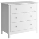 Ver imagem 1 de Comoda para Quarto 3 Gavetas 76 Cm Dm219 Branco Dtall