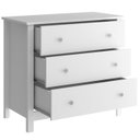 Ver imagem 5 de Comoda para Quarto 3 Gavetas 76 Cm Dm219 Branco Dtall