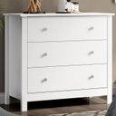 Ver imagem 2 de Comoda para Quarto 3 Gavetas 76 Cm Dm219 Branco Dtall