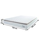 Ver imagem 2 de Colchão Casal Molas Ensacadas City Pillow Top 138x188x23cm Branco/bege Hellen