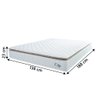 Colchão Casal Molas Ensacadas City Pillow Top 138x188x23cm Branco/bege Hellen - 2