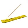 Incensario Régua Indiano Madeira Pintado Amarelo 26 Cm - 3