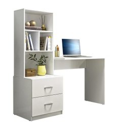 Escrivaninha para Quarto Branco Cristal Peternella - 2