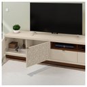 Ver imagem 5 de Rack para Tv Sala Moderno Bancada Off White Havana Renda Caemmun