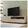Rack para TV Sala Moderno Bancada Off White Havana Renda Caemmun - 2