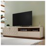 Rack para Tv Sala Moderno Bancada Off White Havana Renda Caemmun - 2