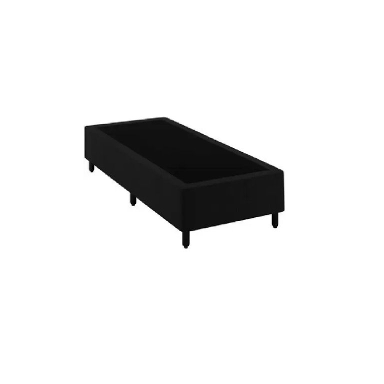 Base Box Solteirão King Blindado Linhão Preto Base Box Solteirão King Blindado Linhão Preto