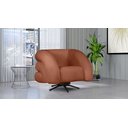 Ver imagem 4 de Poltrona Micheli 94cm Base Reclinável Veludo: Terracota