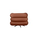 Ver imagem 3 de Poltrona Micheli 94cm Base Reclinável Veludo: Terracota