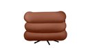 Ver imagem 3 de Poltrona Micheli 94cm Base Reclinável Veludo: Terracota