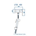 Ver imagem 2 de Ducha Higiênica C/ Gatilho 1,20m Rosso Vecchio 1739 Rv400 Fani