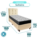 Ver imagem 3 de Kit Cama Box + Cabeceira + Colchão Solteiro D33 - Iso100 - Ortobom