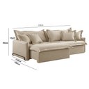 Ver imagem 2 de Sofá Cama Retrátil e Reclinável Leona 210 Cm Braço 15 Cm Meu Sofá Online
