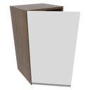 Ver imagem 3 de Armário Aéreo Glamy 35cm 1 Porta Rustic/Branco Madesa