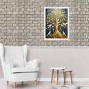 Ver imagem 2 de Quadro a Esplendorosa Árvore da Vida 33x24cm - com Vidro:madeira Branca