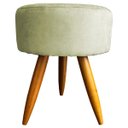 Ver imagem 2 de Kit 2 Puffs Decorativos para Sala Redondo Suede