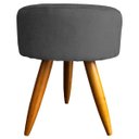 Ver imagem 2 de Kit 2 Puffs Decorativos para Sala Redondo Suede