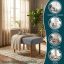 Ver imagem 3 de Puff Charme Decorativo Assento Extra para Sala Quarto Closet Penteadeira Pés Palito Design Moderno