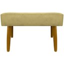 Ver imagem 6 de Puff Charme Decorativo Assento Extra para Sala Quarto Closet Penteadeira Pés Palito Design Moderno