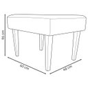 Ver imagem 5 de Puff Charme Decorativo Assento Extra para Sala Quarto Closet Penteadeira Pés Palito Design Moderno