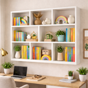 Ver imagem 1 de Armário Prateleira Organizador Nicho 90 X 90cm Branco Estante Cubo para Livros e Decorações