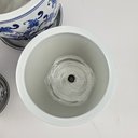 Ver imagem 5 de Kit 4 Vaso Cachepot Porcelana Azul e Branco Floral Decoração