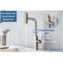 Ver imagem 5 de Torneira Misturador Gourmet Cozinha Monocomando Aço Escovado