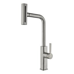 Torneira Misturador Gourmet Cozinha Monocomando Aço Escovado - 1