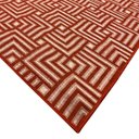 Ver imagem 4 de Tapete Sala Moderno Geometrico Tabuleiro 150x200 Cm Vermelho