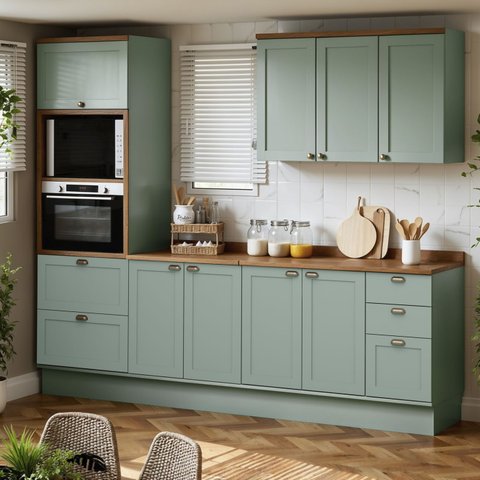 Armário de Cozinha Modulada 2,70m 9 Peças Iluminata Genialflex