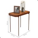 Ver imagem 3 de Mesa Lateral Milan Retangular MDF-MDP 70cm Nature Oft Móveis