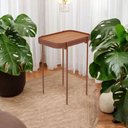 Ver imagem 1 de Mesa Lateral Milan Retangular MDF-MDP 70cm Nature Oft Móveis