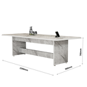 Ver imagem 5 de Mesa de Escritório para Sala de Reunião em Mdf Estilo Mármore 8 Lugares