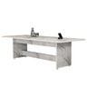 Mesa de Escritório para Sala de Reunião em Mdf Estilo Mármore 8 Lugares - 4