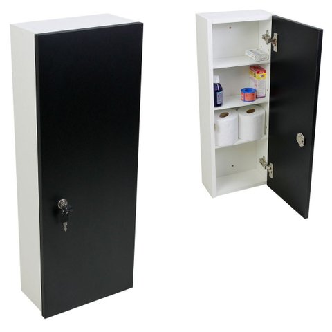 Armário de Parede Organizador Madeira MDF com Fechadura