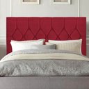 Ver imagem 1 de Cabeceira Estofada Cama Box King 195cm Istambul Corino Vermelho- Mabe Magazine