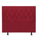 Ver imagem 2 de Cabeceira Estofada Cama Box King 195cm Istambul Corino Vermelho- Mabe Magazine