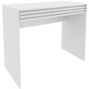 Ver imagem 6 de Escrivaninha Mesa de Escritório 90 Cm 1 Gaveta Ripado Branco