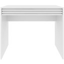 Ver imagem 7 de Escrivaninha Mesa de Escritório 90 Cm 1 Gaveta Ripado Branco