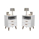 Ver imagem 1 de Conjunto 2 Mesa de Cabeceira Itália: Branco