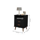 Ver imagem 2 de Conjunto 2 Mesa de Cabeceira Itália Preto