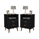 Ver imagem 1 de Conjunto 2 Mesa de Cabeceira Itália Preto
