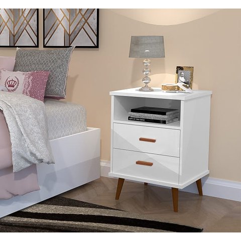Mesa de Cabeceira Itália: Branco