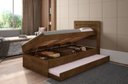 Ver imagem 6 de Cama Baú Solteiro com Auxiliar Larissa Malbec Framar Mdf/mdp